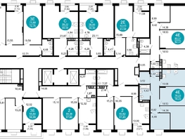 Продается 3-комнатная квартира ЖК 1799, литера 2.3, 78.23  м², 14245683 рублей