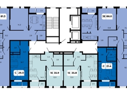 Продается 3-комнатная квартира ЖК Норд-Премьер, корпус 17, 81.3  м², 9146250 рублей