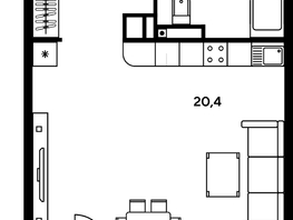 Продается Студия ЖК Гринсайд, 3.1-3.4, 31.6  м², 7760000 рублей