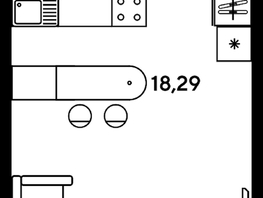 Продается Студия ЖК Малина Парк, дом 2, 24.46  м², 3840000 рублей