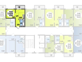 Продается Студия ЖК Платовский, литер 13, 27.52  м², 3544576 рублей