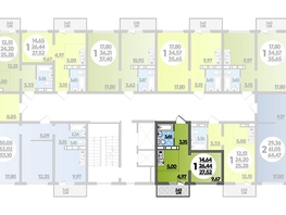 Продается Студия ЖК Платовский, литер 13, 27.52  м², 3522560 рублей