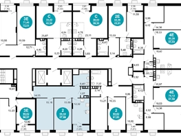 Продается 2-комнатная квартира ЖК 1799, литера 2.3, 67.68  м², 12202704 рублей