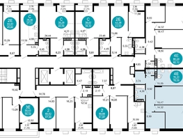 Продается 3-комнатная квартира ЖК 1799, литера 2.1, 78.08  м², 13648384 рублей