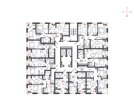 Продается 2-комнатная квартира ЖК Темп, дом 2, 65.12  м², 6747530 рублей