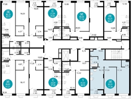 Продается 2-комнатная квартира ЖК 1799, литера 2.3, 71.26  м², 12142704 рублей