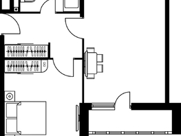 Продается 2-комнатная квартира ЖК Гринсайд, 4.1-4.3, 45.52  м², 6870000 рублей