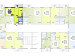 Продается Студия ЖК Суворовский, литера 1, 27.37  м², 3861907 рублей