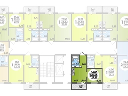 Продается Студия ЖК Суворовский, литера 1, 27.37  м², 3798956 рублей