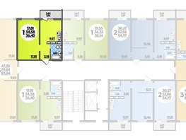 Продается 1-комнатная квартира ЖК Суворовский, литера 1, 36.4  м², 4600960 рублей