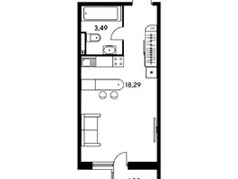 Продается Студия ЖК Малина Парк, дом 2, 24.31  м², 4200000 рублей