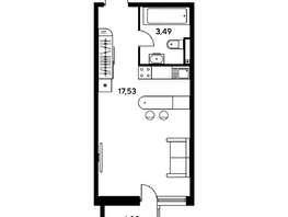 Продается Студия ЖК Малина Парк, дом 2, 24.46  м², 4230000 рублей