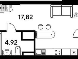 Продается Студия ЖК Малина Парк, дом 4, 24.16  м², 3650000 рублей