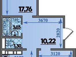 Продается 2-комнатная квартира ЖК Суворовский, литера 01, 68.8 м², 8084000 рублей