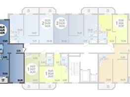 Продается 2-комнатная квартира ЖК Суворовский, литера 23, 64.96  м², 8132991 рублей