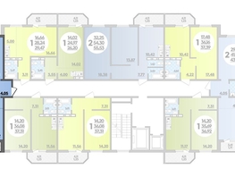 Продается 2-комнатная квартира ЖК Суворовский, литера 23, 43.04  м², 5324048 рублей