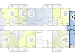 Продается 2-комнатная квартира ЖК Суворовский, литера 23, 43.04  м², 5367088 рублей