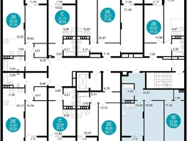 Продается 2-комнатная квартира ЖК 1799, литера 2.1, 70.83  м², 12310254 рублей