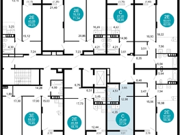 Продается 1-комнатная квартира ЖК 1799, литера 2.1, 27.24 м², 6886272 рублей