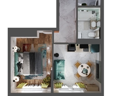 Продается 1-комнатная квартира ЖК Флора, литера 1.1, 40.9 м², 6216800 рублей