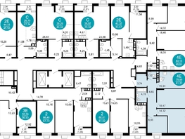 Продается 3-комнатная квартира ЖК 1799, литера 2.1, 81.37  м², 14391517 рублей
