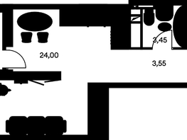 Продается Студия ЖК Культура, дом 1, 34.43 м², 6130000 рублей