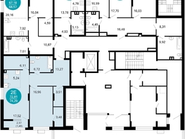 Продается 2-комнатная квартира ЖК 1799, литера 2.3, 74.29 м², 11574382 рублей
