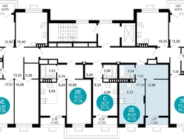 Продается 2-комнатная квартира ЖК 1799, литера 2.2, 41.37 м², 9618525 рублей