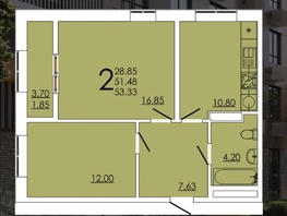 Продается 2-комнатная квартира Зорге ул, 53.33 м², 7900000 рублей