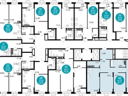 Продается 3-комнатная квартира ЖК 1799, литера 2.1, 92.11 м², 15554292 рублей