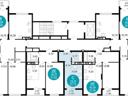 Продается 1-комнатная квартира ЖК 1799, литера 2.2, 21.12  м², 6069212 рублей