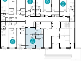 Продается 1-комнатная квартира ЖК 1799, литера 2.3, 48.9 м², 8896820 рублей