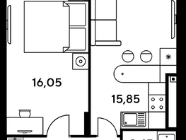 Продается 2-комнатная квартира ЖК Сезоны, 57.45  м², 6430000 рублей