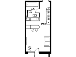 Продается Студия ЖК Малина Парк, дом 2, 24.19 м², 3460000 рублей