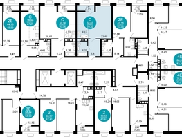 Продается 1-комнатная квартира ЖК 1799, литера 2.1, 39.32  м², 8954040 рублей