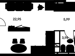 Продается Студия ЖК Культура, дом 1, 36.38  м², 5980000 рублей