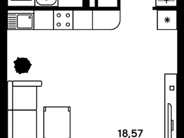 Продается Студия ЖК Гринсайд, 5.1-5.5, 28.9  м², 4050000 рублей