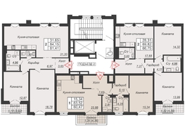 Продается 1-комнатная квартира ЖК Дом-резиденция Собрание, 60.47  м², 30235000 рублей