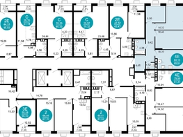 Продается 3-комнатная квартира ЖК 1799, литера 2.1, 85.51  м², 15360270 рублей