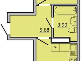 Продается 2-комнатная квартира ЖК Фрейм, 11Б, 47.1  м&sup2;, 8407350 рублей