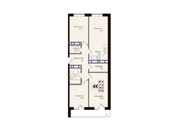 Продается 4-комнатная квартира ЖК ACADEMIA (Академия), 3 этап, 74.2  м&sup2;, 10647700 рублей