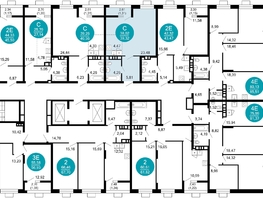 Продается 1-комнатная квартира ЖК 1799, литера 2.1, 39.1  м&sup2;, 10840344 рублей