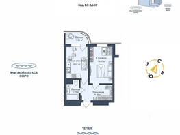 Продается Апартамент АК Аллея Дружбы, 43.8  м&sup2;, 9881166 рублей