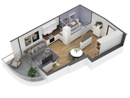 Продается Апартамент АК Скай Плаза, 4.0, 42.7  м&sup2;, 22631000 рублей