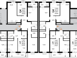 Продается 3-комнатная квартира ЖК Новый Судак, 1 этап, 85.72  м&sup2;, 16886840 рублей
