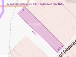 Продается Дачный участок Виноградная ул, 25  сот., 3450000 рублей