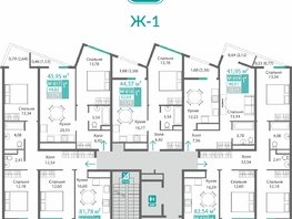 Продается 1-комнатная квартира ЖК Барбарис, 42.69  м&sup2;, 7043850 рублей