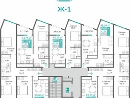 Продается 1-комнатная квартира ЖК Барбарис, 43.36  м&sup2;, 7335660 рублей