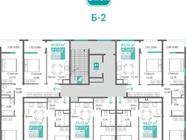 Продается 1-комнатная квартира ЖК Барбарис, 42.31  м&sup2;, 7443275 рублей