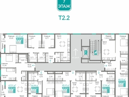 Продается 2-комнатная квартира ЖК Благо, 60.87  м&sup2;, 9082369 рублей